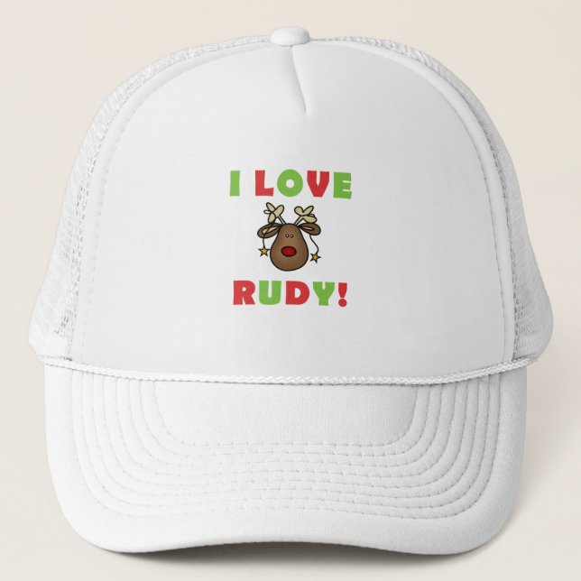 Gorra De Camionero Me encantan las camisetas y los regalos de Rudy (Anverso)