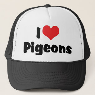 Gorra De Camionero Me encantan las palomas del corazón - Amante de lo