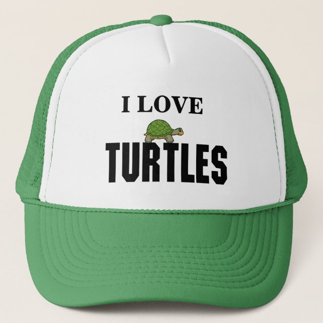Gorra De Camionero Me encantan las tortugas (Anverso)