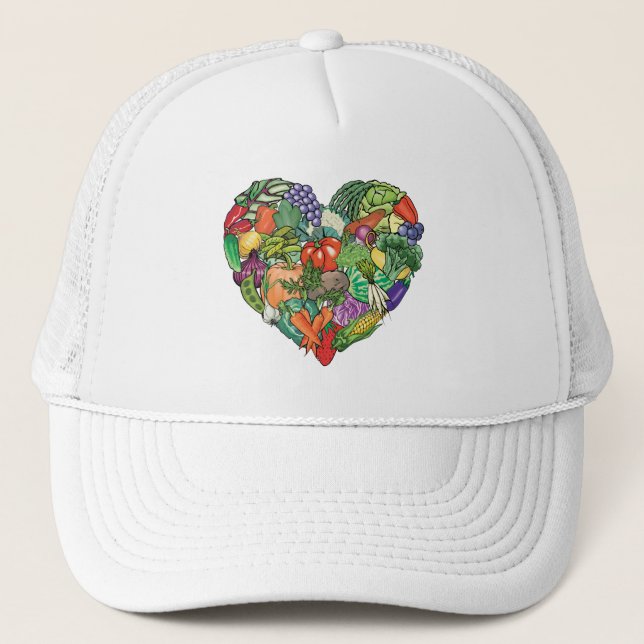 Gorra De Camionero Me encantan las verduras (Anverso)