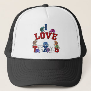 Gorra De Camionero Me encantan los armadillos de colores de Texas