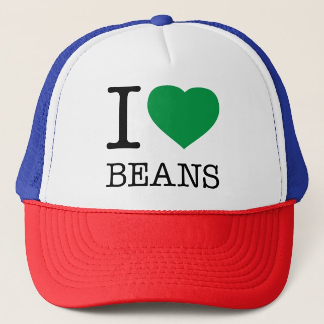 GORRA DE CAMIONERO ME ENCANTAN LOS BEANS (Anverso)