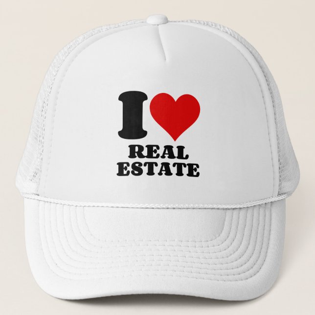 GORRA DE CAMIONERO ME ENCANTAN LOS BIENES INMOBILIARIOS (Anverso)