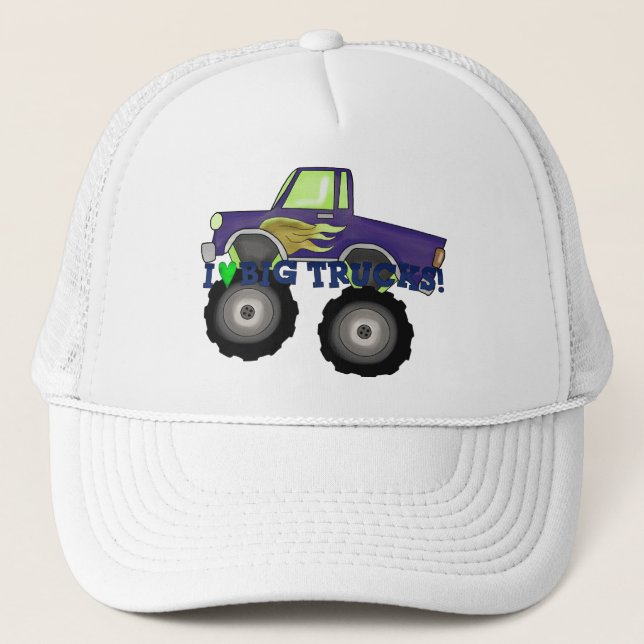Gorra De Camionero Me encantan los camiones grandes (Anverso)