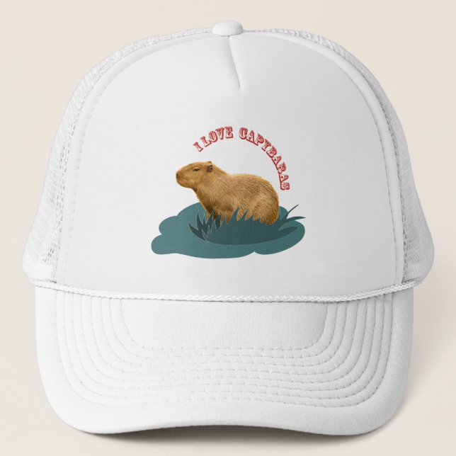 Gorra De Camionero Me encantan los capibaras (Anverso)