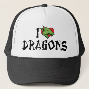 Gorra De Camionero Me encantan los dragones del corazón