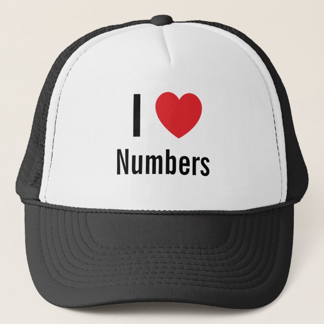 Gorra De Camionero Me encantan los números (Anverso)