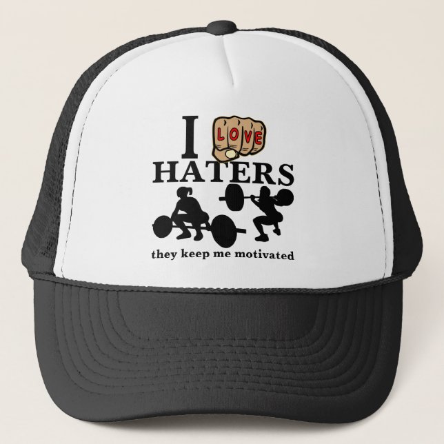 Gorra De Camionero Me Encantan Los Odio Que Me Mantienen Motivado (Anverso)