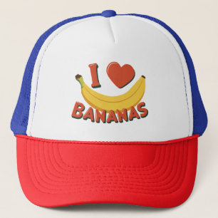 Gorra De Camionero Me encantan los plátanos