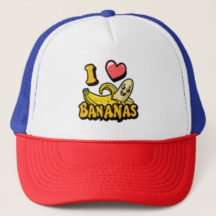 Gorra De Camionero Me encantan los plátanos