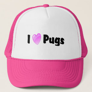 Gorra De Camionero Me encantan los Pugs