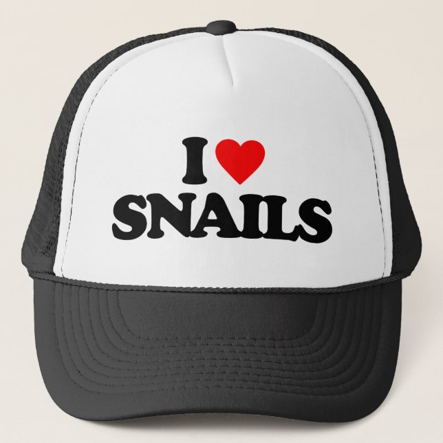 GORRA DE CAMIONERO ME ENCANTAN LOS SNAILS (Anverso)