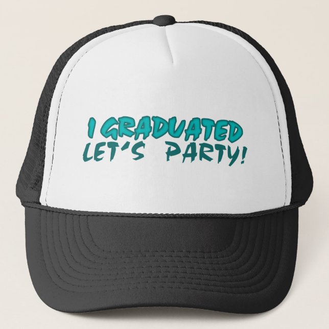 Gorra De Camionero Me gradué, vamos Fiesta (Anverso)