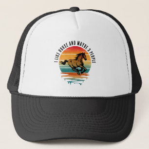 GORRA DE CAMIONERO ME GUSTA EL CABALLO Y QUIZÁS 3 PERSONAS