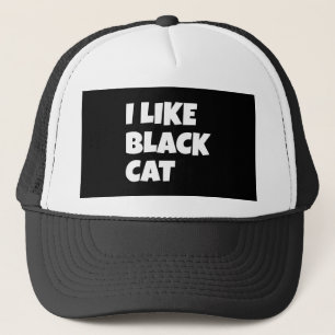 Gorra De Camionero Me gusta el diseño de gato negro