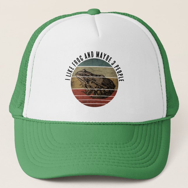 GORRA DE CAMIONERO ME GUSTA EL FROG Y TAL VEZ 3 PERSONAS (Anverso)