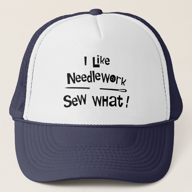 Gorra De Camionero Me Gusta El Needlework (Anverso)