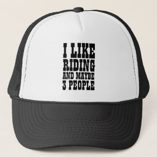 GORRA DE CAMIONERO ME GUSTA MONTAR Y QUIZÁS 3 PERSONAS