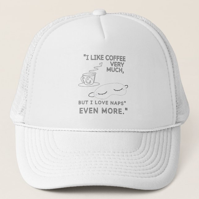 GORRA DE CAMIONERO ME GUSTA MUCHO EL CAFÉ (Anverso)