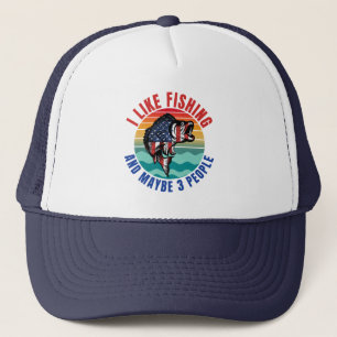 GORRA DE CAMIONERO ME GUSTA PESCAR Y QUIZÁS 3 PERSONAS