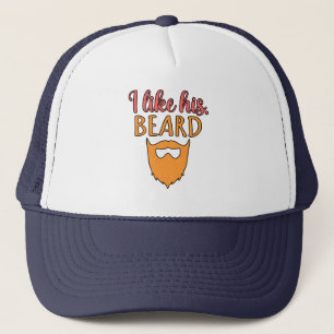 Gorra De Camionero Me Gusta Su Barba Día de San Valentín Romántico