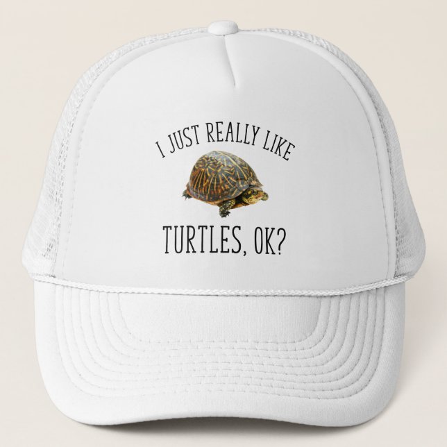 Gorra De Camionero Me Gustan Las Tortugas. (Anverso)
