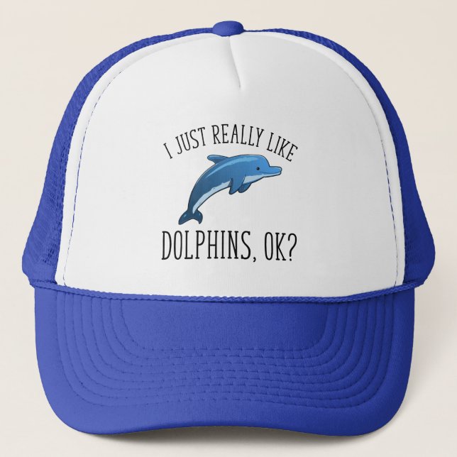 Gorra De Camionero Me Gustan Los Delfines, ¿De Acuerdo? (Anverso)