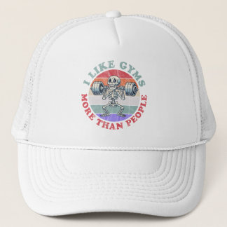 Gorra De Camionero Me Gustan Los Gimnasio Más Que La Gente