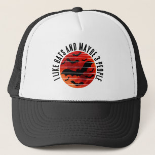 GORRA DE CAMIONERO ME GUSTAN LOS MURCIÉLAGOS Y QUIZÁS 3 PERSONAS