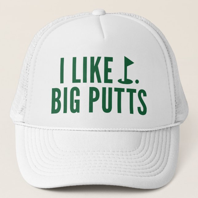 Gorra De Camionero Me gustan los Putts Grandes (Anverso)
