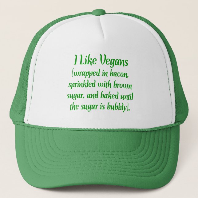 Gorra De Camionero Me Gustan Los Veganos... (Anverso)
