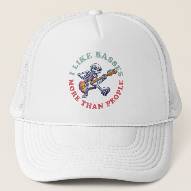 Gorra De Camionero Me Gustan Más Los Basses Que La Gente (Anverso)
