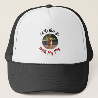 Gorra De Camionero Me gustaría estar con mi perro – Amante de las mas