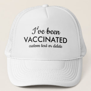 Gorra De Camionero Me han vacunado Personalizado Covid Shot Texto 