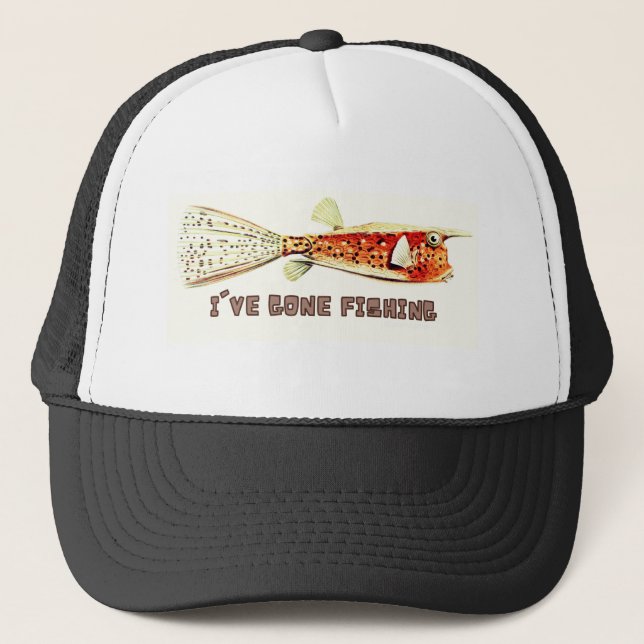 Gorra de camionero 'Me he ido de pesca' (Anverso)