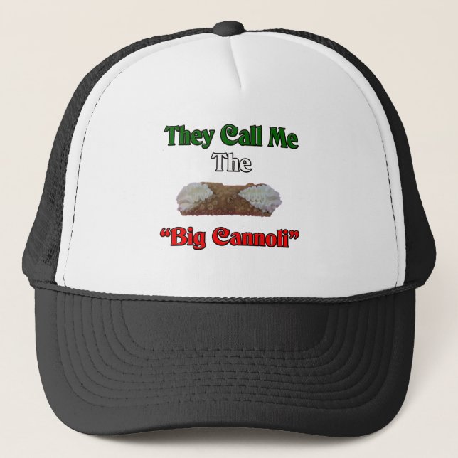 Gorra De Camionero Me llaman el Cannoli grande (Anverso)