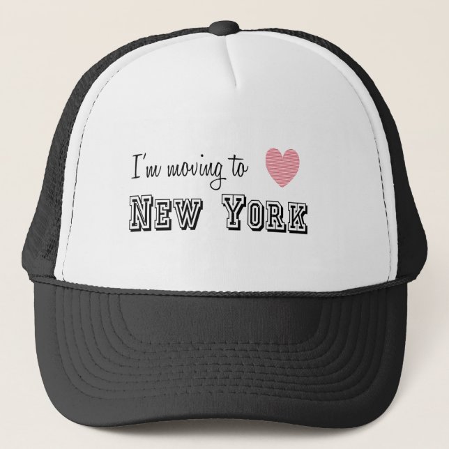 Gorra De Camionero Me mudo a Nueva York (Anverso)