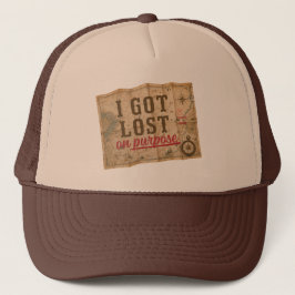 Gorra De Camionero Me Perdí a Propósito Mapa Antiguo