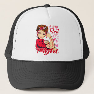 Gorra De Camionero Me Pongo Rojo Para Luchar Concienciación Sobre Las