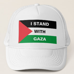 Gorra De Camionero Me quedo con el texto de Gaza Bandera Palestina pe