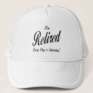 Gorra De Camionero Me retiran cada día soy negro de sábado