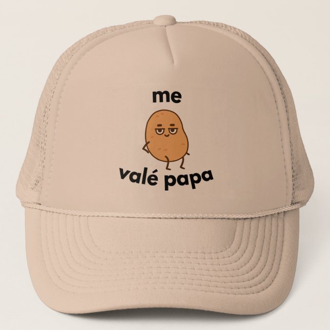 Gorra De Camionero Me valé papa (Anverso)