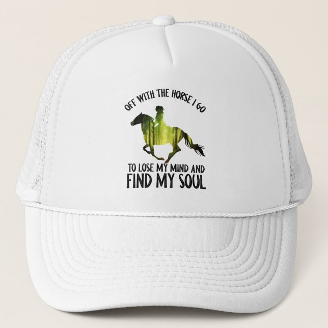 Gorra De Camionero Me Voy A Perder El Bosque Mental. (Anverso)