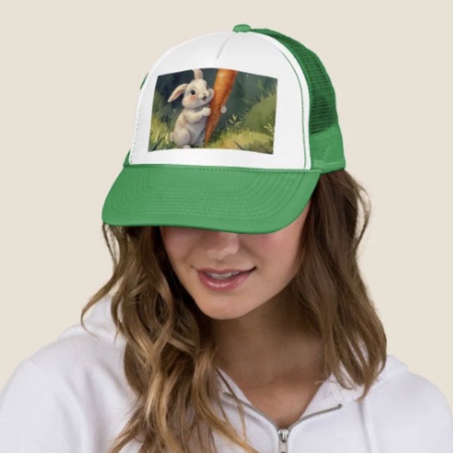 Gorra De Camionero Meadow Bunny Dreams: Whimsical Trucker Hat (Subido por el creador)