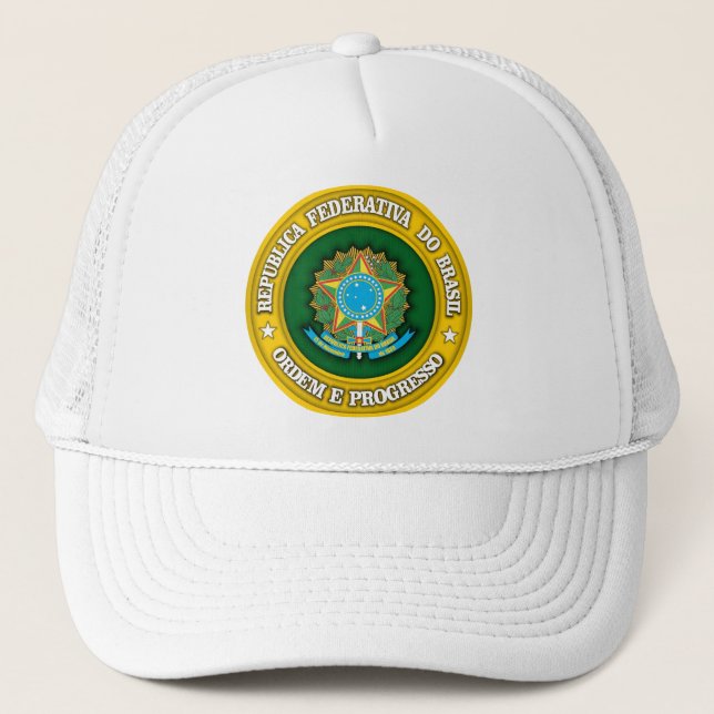 Gorra De Camionero Medallón de Brasil (Anverso)