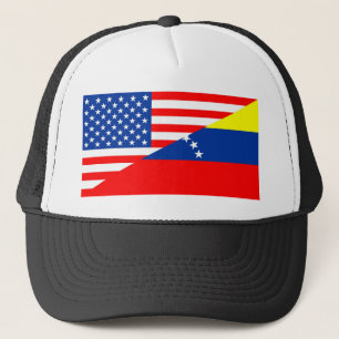 Gorra De Camionero media bandera los E.E.U.U. de Estados Unidos