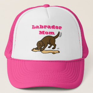 Gorra De Camionero Media de Labrador del chocolate