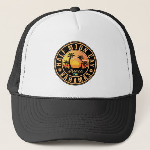 Gorra De Camionero Media Luna Cay Bahamas vacaciones retro vintage añ