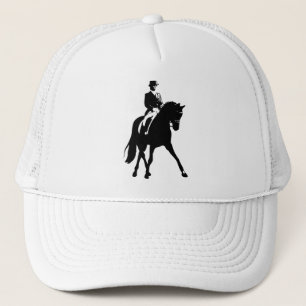 Gorra De Camionero Media silueta del paso del Dressage