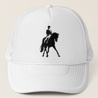 Gorra De Camionero Media silueta del paso del Dressage
